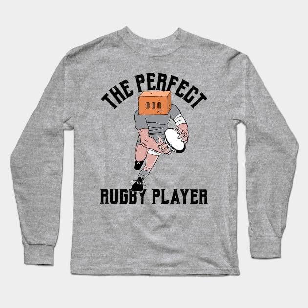 Perfect Rugby Player Long Sleeve T-Shirt by atomguy